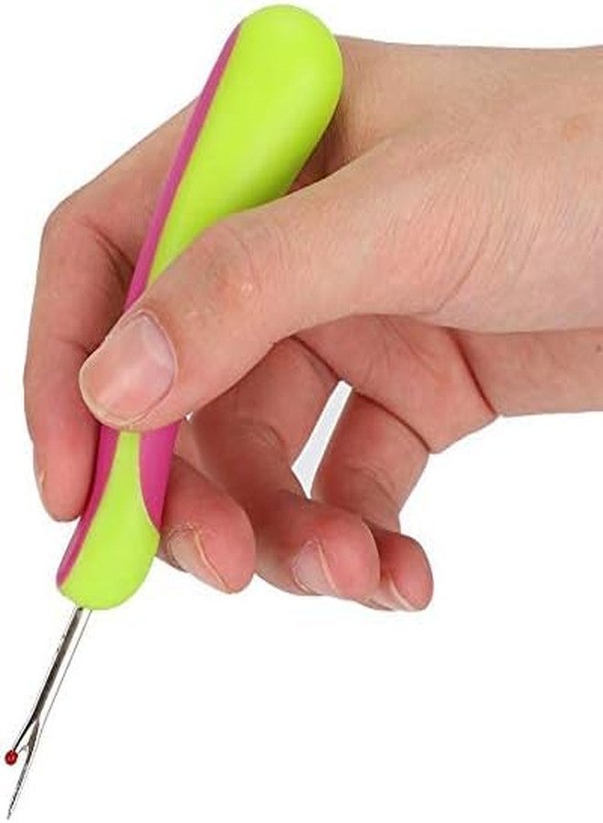 Gemsy Seam Ripper Unpicker with Cap, Sewing Tool Stitch Unpicker with Ergonomic Handle, Sharp Seam Ripper Sewing Thread Removers for Quick Unpick Sewing Combo (Curve) - Image 2